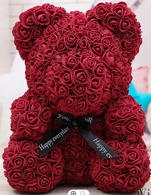 Urso de rosas I PROMOÇÃO DIA DOS NAMORADOS I 25cm